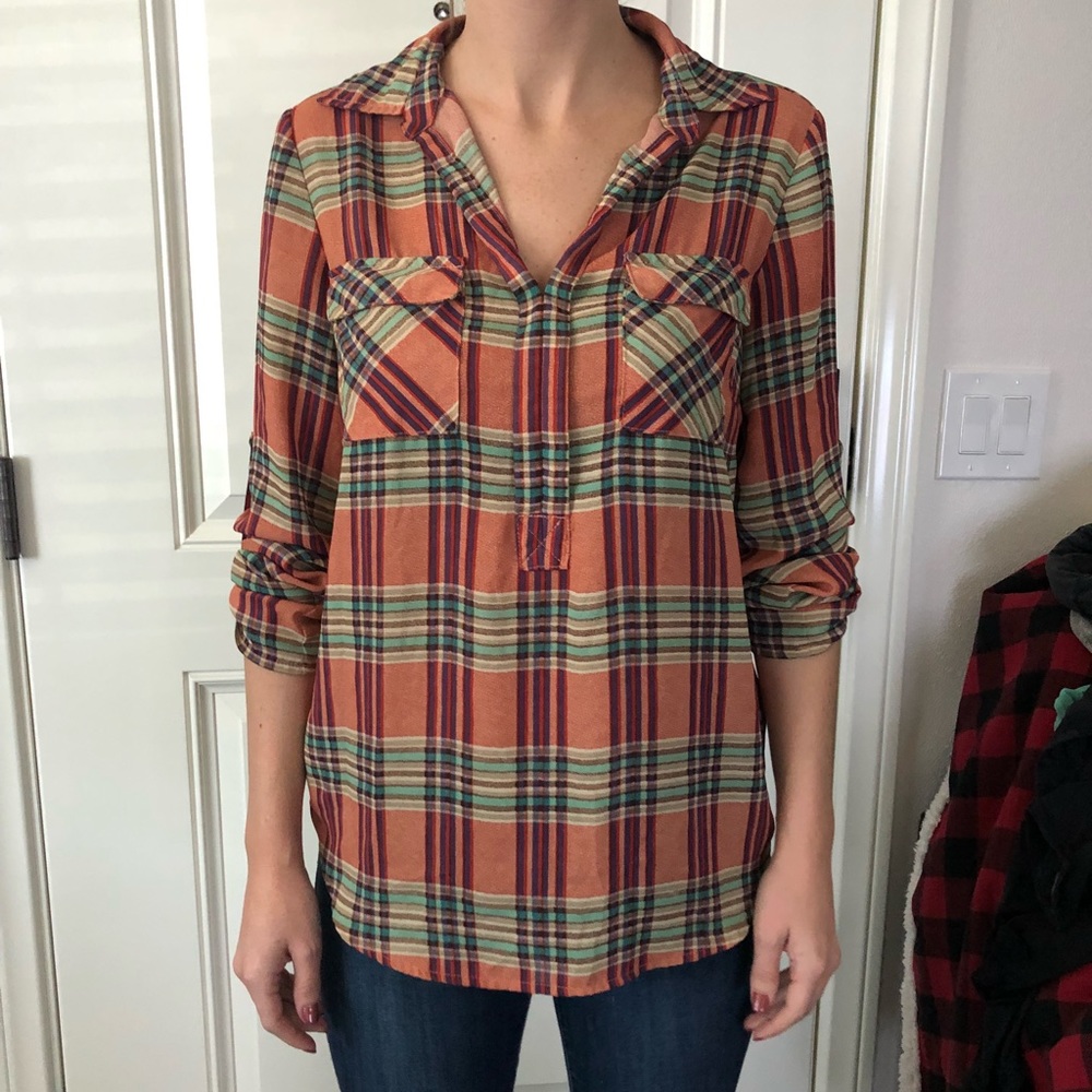 Plaid top